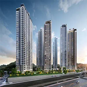 아산탕정자이 센트럴시티 아파트일러스트